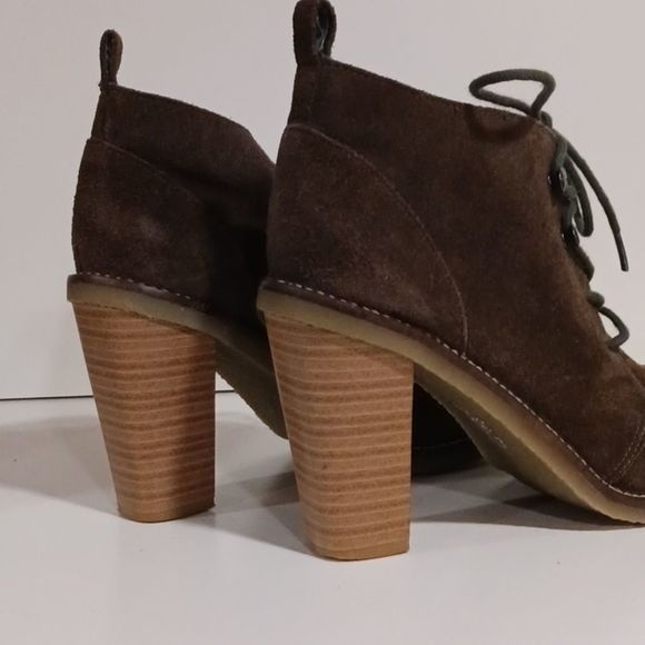 Kelsey Dagger Charlot brown suede ankle boots 8.5 - Picture 3 of 10